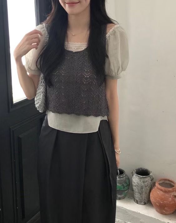 COVENT東大門實拍女裝新品真品時尚職業吊帶背心無袖針織衫COVENT吊帶/背心