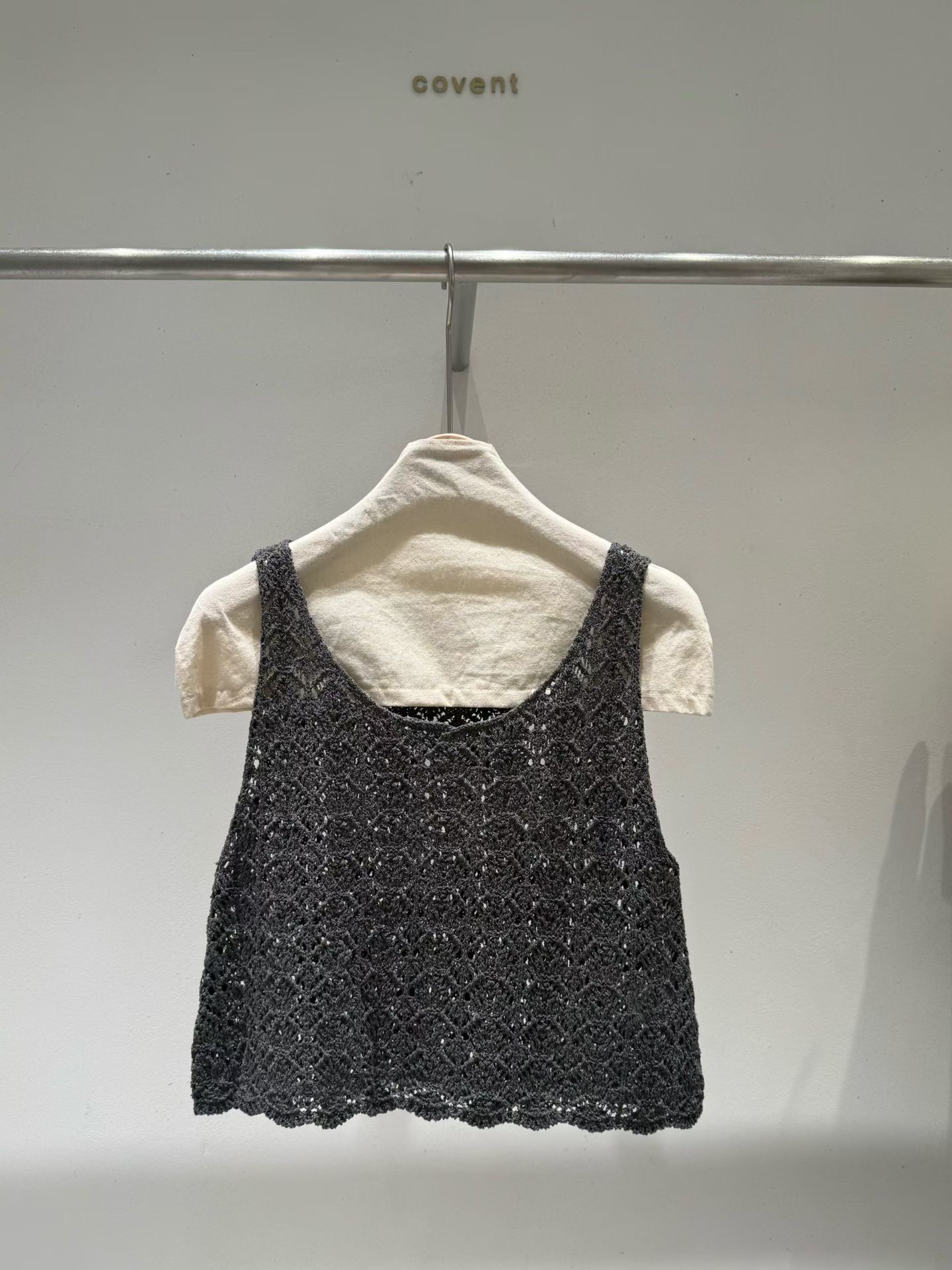 COVENT東大門實拍女裝新品真品時尚職業吊帶背心無袖針織衫COVENT吊帶/背心圖色4