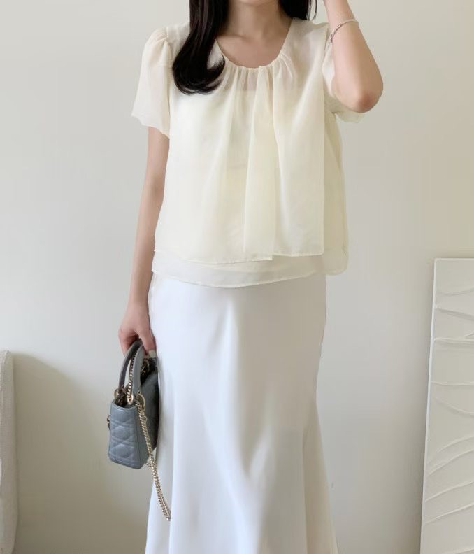 COVENT東大門代購女裝新品真品人氣26春夏休閑襯衫蕾絲衫COVENT襯衫/蕾絲衫圖色1