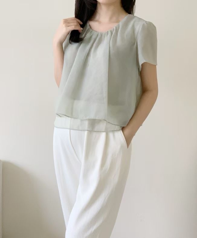 COVENT東大門代購女裝新品真品人氣26春夏休閑襯衫蕾絲衫COVENT襯衫/蕾絲衫圖色2