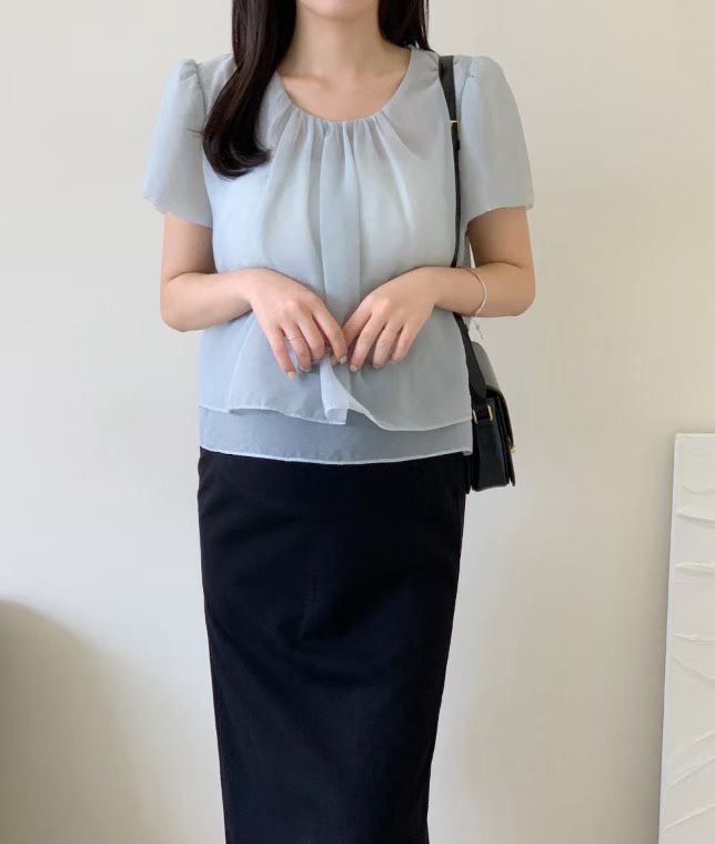 COVENT東大門代購女裝新品真品人氣26春夏休閑襯衫蕾絲衫COVENT襯衫/蕾絲衫圖色3