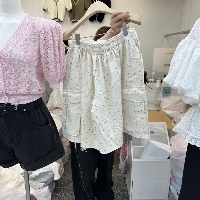 SAGE BRUSH東大門直郵女裝新品26春夏真品短褲工裝褲花朵SAGE BRUSH短褲