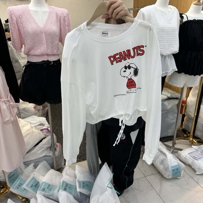 SAGE BRUSH韓國直郵女裝新品職業推薦人氣休閑26春夏長袖T恤SAGE BRUSH長袖T恤圖色1