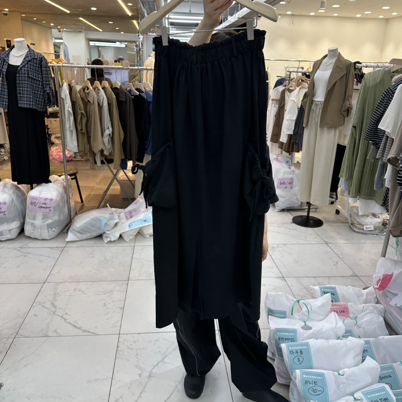 SAGE BRUSH東大門代購女裝新品26春夏時尚休閑長裙工裝緞帶SAGE BRUSH長裙