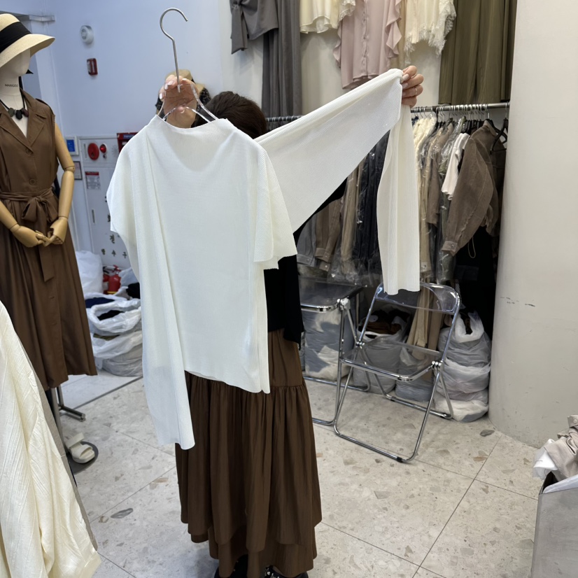 MARIGOLD東大門實拍女裝新款人氣26春夏時尚套裝含圍巾褶皺MARIGOLD套裝
