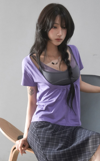 FLASH/I LOVE ME東大門直郵女士新品26春夏T恤不含內搭FLASH/I LOVE MET恤