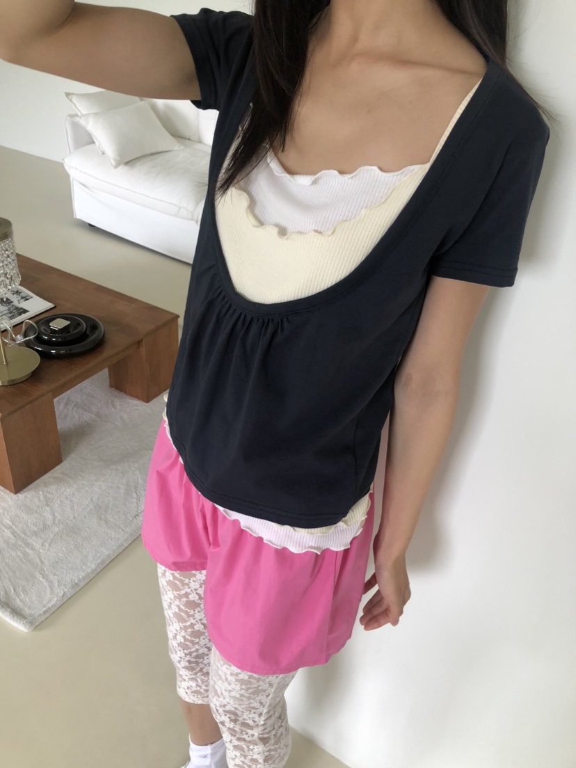 FLASH/I LOVE ME東大門直郵女士新品26春夏T恤不含內搭FLASH/I LOVE MET恤