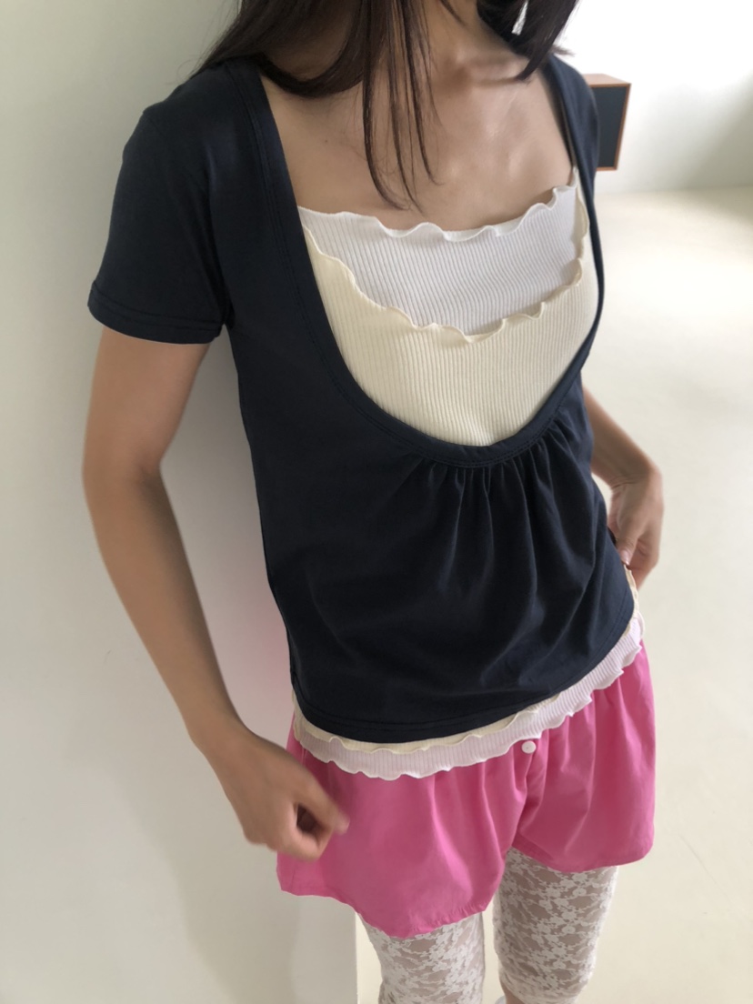 FLASH/I LOVE ME東大門直郵女士新品26春夏T恤不含內搭FLASH/I LOVE MET恤