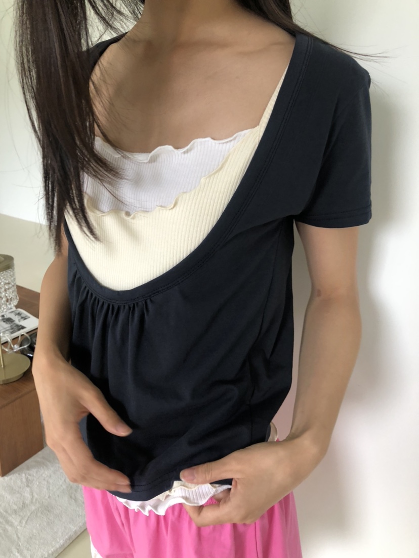 FLASH/I LOVE ME東大門直郵女士新品26春夏T恤不含內搭FLASH/I LOVE MET恤圖色3