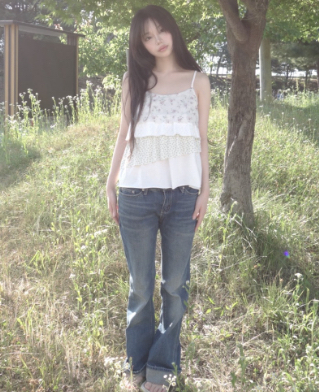 FLASH/I LOVE ME韓國代購女士新款時尚職業吊帶背心無袖FLASH/I LOVE ME吊帶/背心