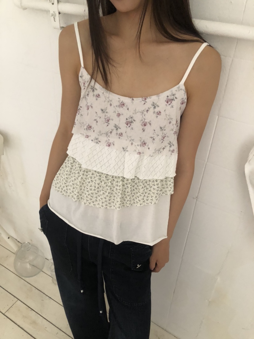 FLASH/I LOVE ME韓國代購女士新款時尚職業吊帶背心無袖FLASH/I LOVE ME吊帶/背心圖色1