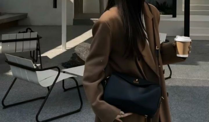 TROUVAILLE東大門代購女裝新款休閑推薦26春夏單肩斜跨包牛皮TROUVAILLE單肩/斜跨包