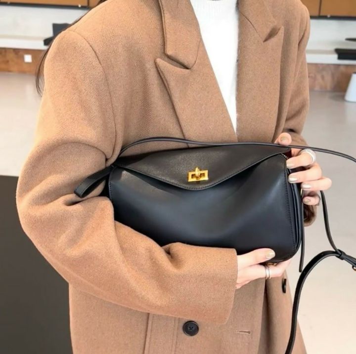 TROUVAILLE東大門代購女裝新款休閑推薦26春夏單肩斜跨包牛皮TROUVAILLE單肩/斜跨包