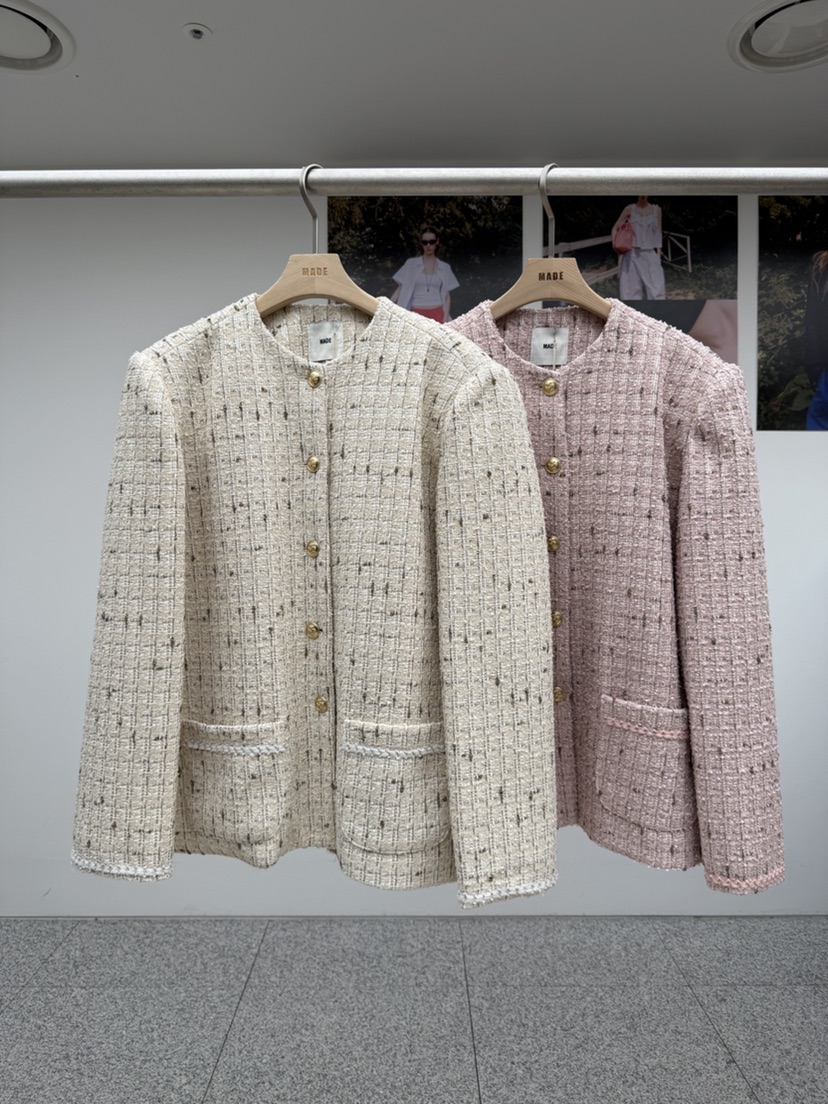 MADE-P東大門代購女裝新品時尚真品推薦熱賣職業夾克粗花呢MADE-P夾克