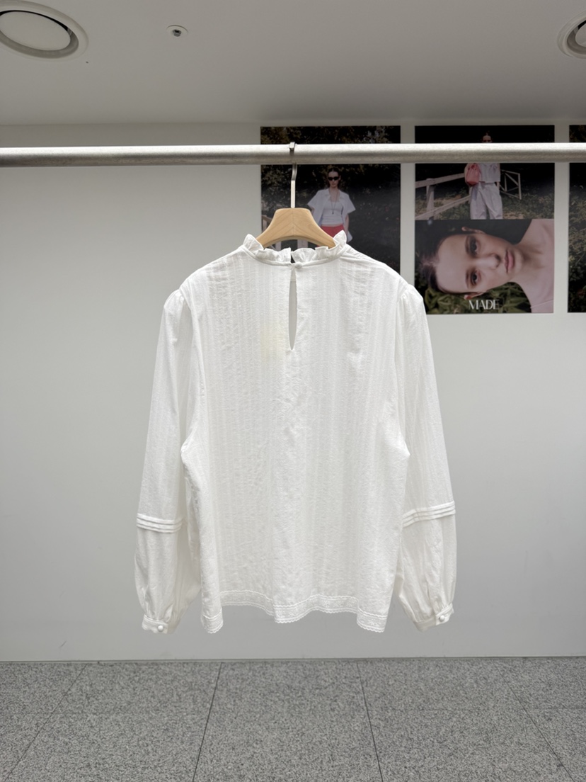 MADE-P韓國直郵女裝新品休閑職業時尚推薦真品襯衫蕾絲衫MADE-P襯衫/蕾絲衫