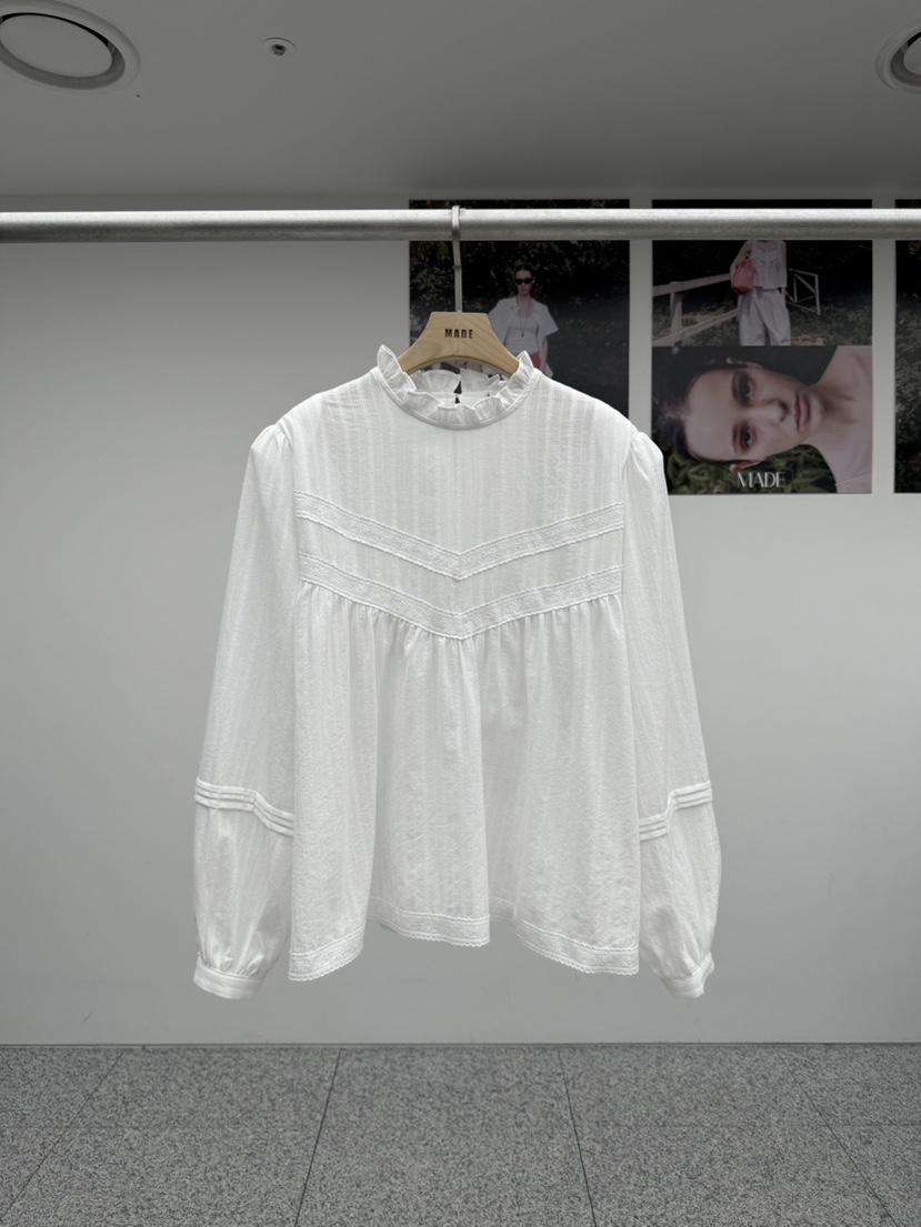 MADE-P韓國直郵女裝新品休閑職業時尚推薦真品襯衫蕾絲衫MADE-P襯衫/蕾絲衫圖色1