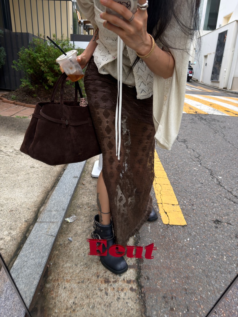 ABBEYLEE韓國直郵女士新品人氣26春夏推薦職業長裙不含腰帶ABBEYLEE長裙