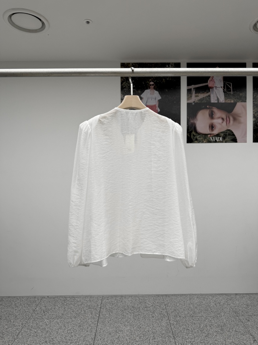 MADE-P韓國代購女裝新品職業人氣26春夏熱賣休閑襯衫蕾絲衫MADE-P襯衫/蕾絲衫