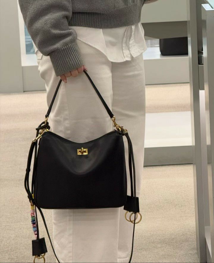TROUVAILLE東大門實拍女裝新款休閑26春夏單肩斜跨包牛皮TROUVAILLE單肩/斜跨包