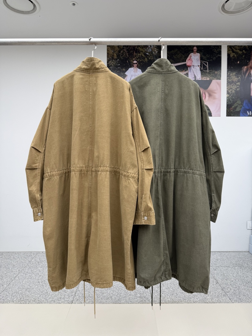 MADE-P東大門直郵女裝新品職業熱賣26春夏真品長款風衣長款MADE-P長款風衣