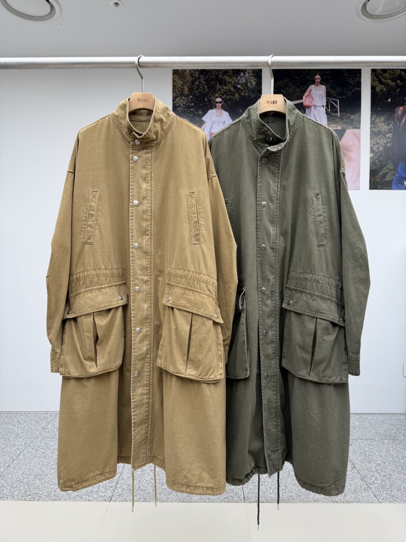 MADE-P東大門直郵女裝新品職業熱賣26春夏真品長款風衣長款MADE-P長款風衣