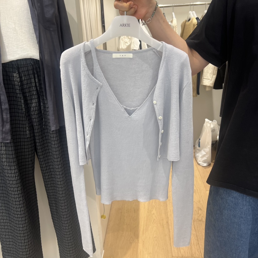 ARKIE/TAF東大門實拍女裝新品熱賣人氣套裝套裝特價開衫ARKIE/TAF套裝圖色1