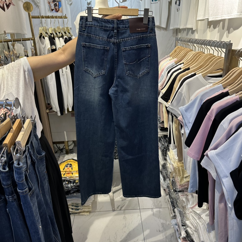 COCO HOLIC東大門實拍女士新品職業時尚26春夏休閑牛仔褲COCO HOLIC牛仔褲