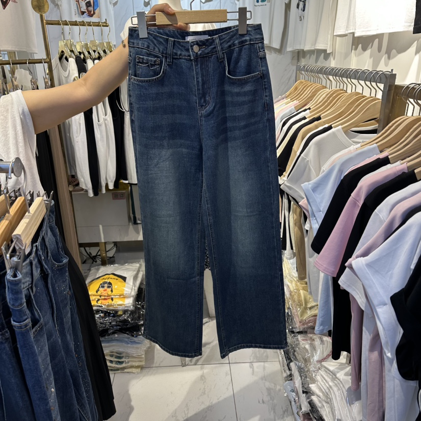 COCO HOLIC東大門實拍女士新品職業時尚26春夏休閑牛仔褲COCO HOLIC牛仔褲圖色1