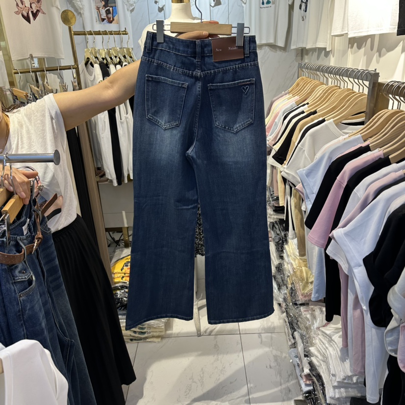 COCO HOLIC東大門代購女裝新品職業26春夏牛仔褲直筒牛仔COCO HOLIC牛仔褲