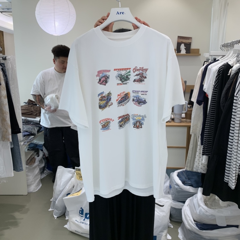 ARE韓國直郵女士新品時尚熱賣真品推薦26春夏休閑人氣T恤ARE YOU/ARET恤圖色1