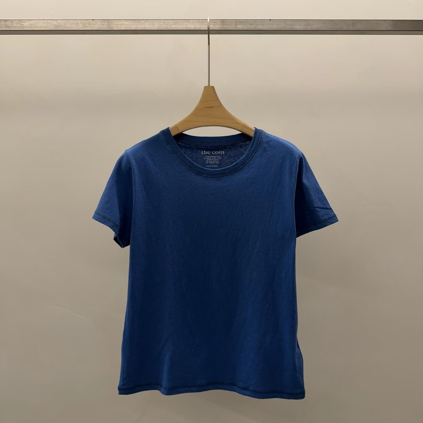 COIN韓國直郵女裝新品熱賣時尚真品26春夏休閑推薦T恤亞麻布COINT恤圖色2
