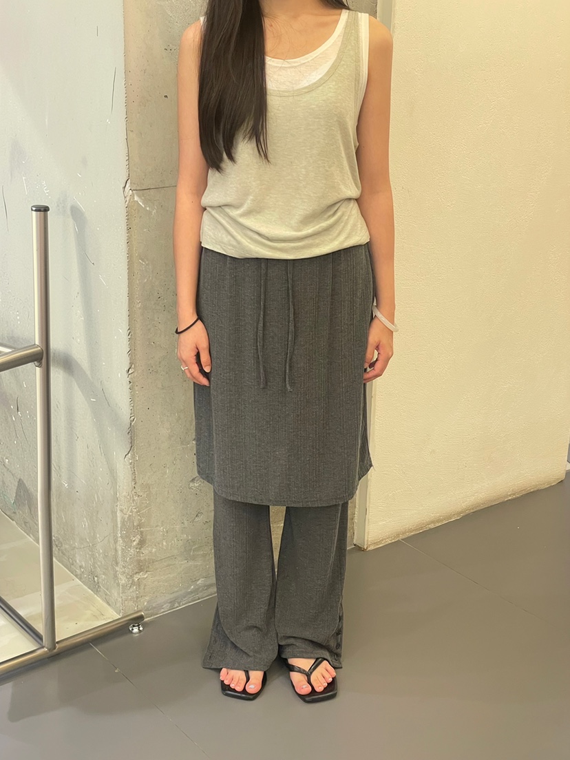 ONDO-P韓國代購女裝新品熱賣人氣真品時尚推薦裙褲透視羅紋ONDO-P裙褲