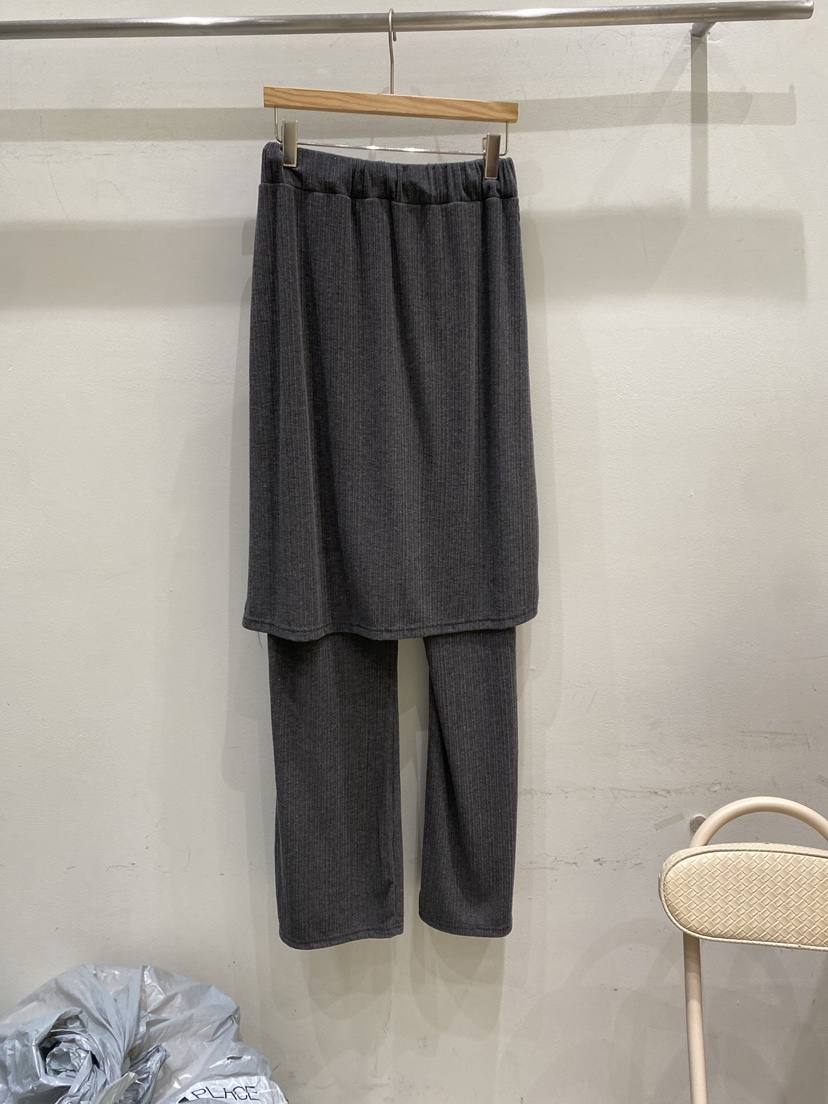 ONDO-P韓國代購女裝新品熱賣人氣真品時尚推薦裙褲透視羅紋ONDO-P裙褲