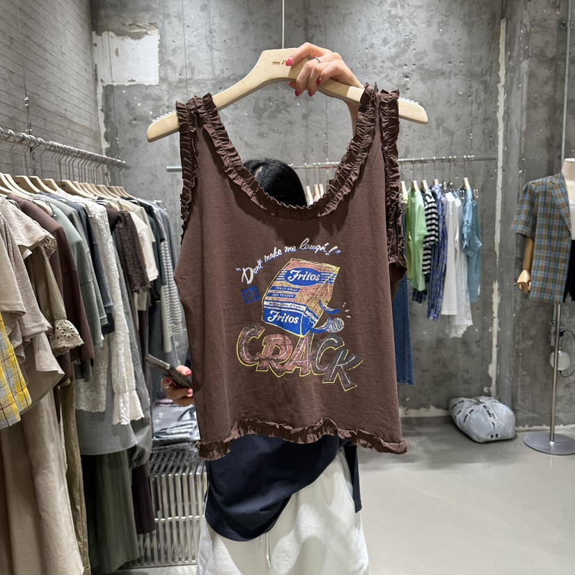 JUNI東大門代購女士新款真品熱賣休閑時尚26春夏吊帶背心my juni吊帶/背心圖色3