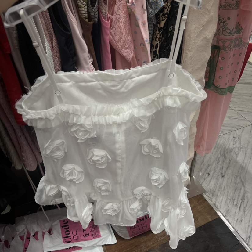 CLODE東大門實拍女士新品熱賣真品推薦職業吊帶背心花朵無袖CLODE吊帶/背心