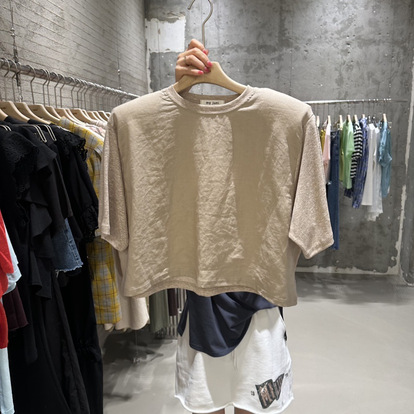JUNI韓國代購女裝新品真品推薦時尚人氣休閑職業26春夏T恤my juniT恤圖色3