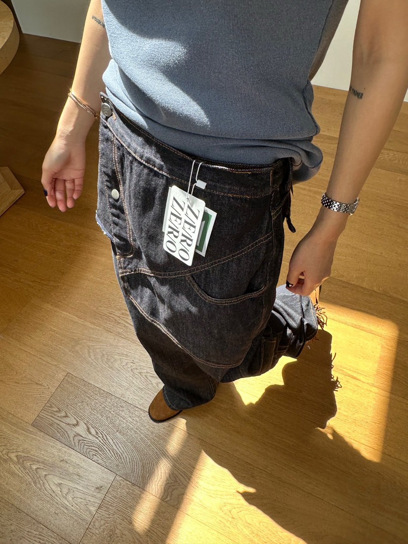 ZEROZERO東大門代購女士新款真品熱賣人氣休閑時尚牛仔褲ZEROZERO牛仔褲