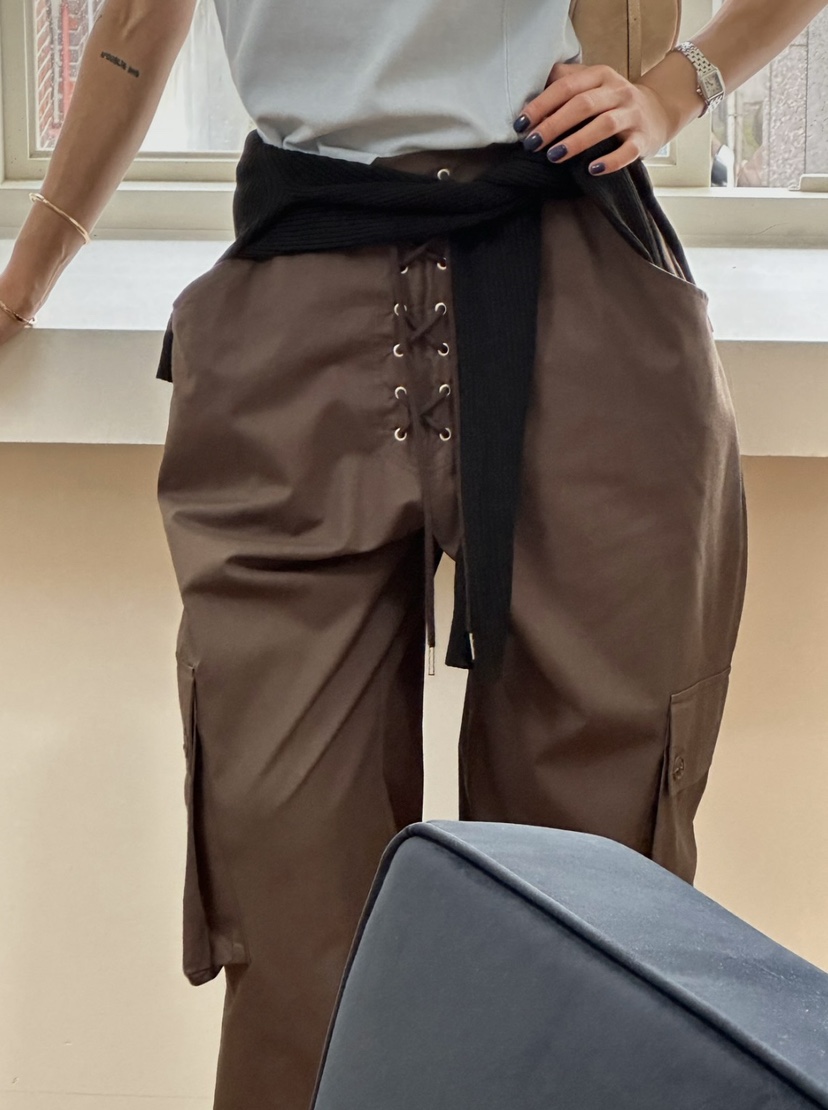 ZEROZERO東大門實拍女士新品時尚人氣休閑休閑褲工裝褲鏤空ZEROZERO休閑褲