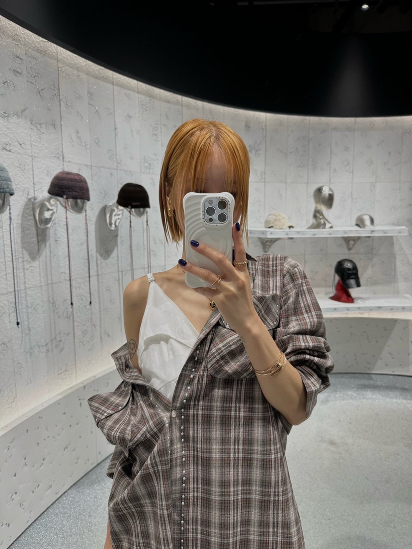 ZEROZERO東大門代購女裝新款真品休閑推薦襯衫蕾絲衫格子ZEROZERO襯衫/蕾絲衫