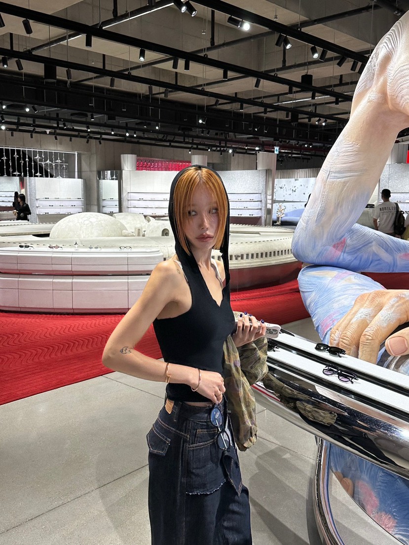 ZEROZERO東大門直郵女裝新款休閑真品推薦吊帶背心連帽衫ZEROZERO吊帶/背心