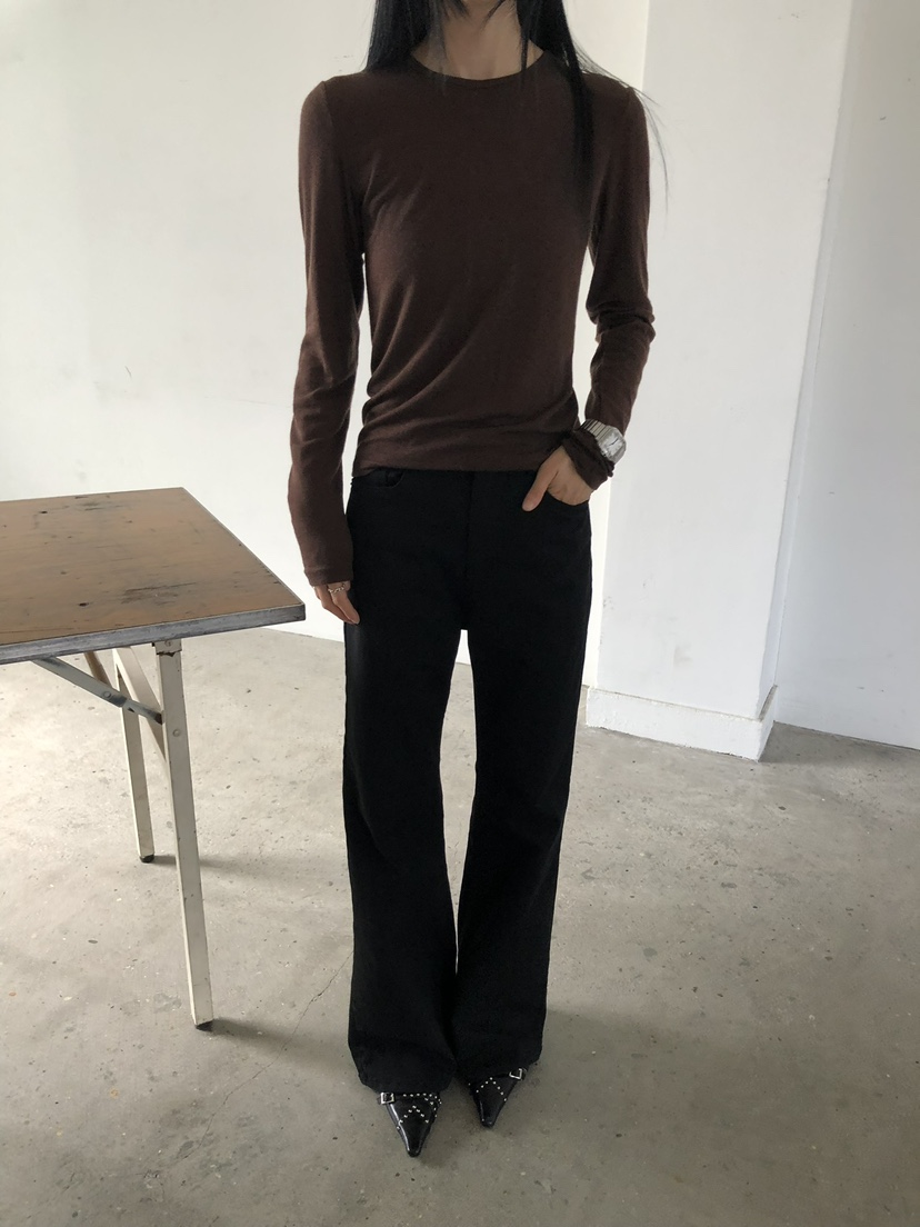 MOVENNE韓國直郵女士新品休閑推薦真品時尚人氣牛仔褲直筒MOVENNE牛仔褲