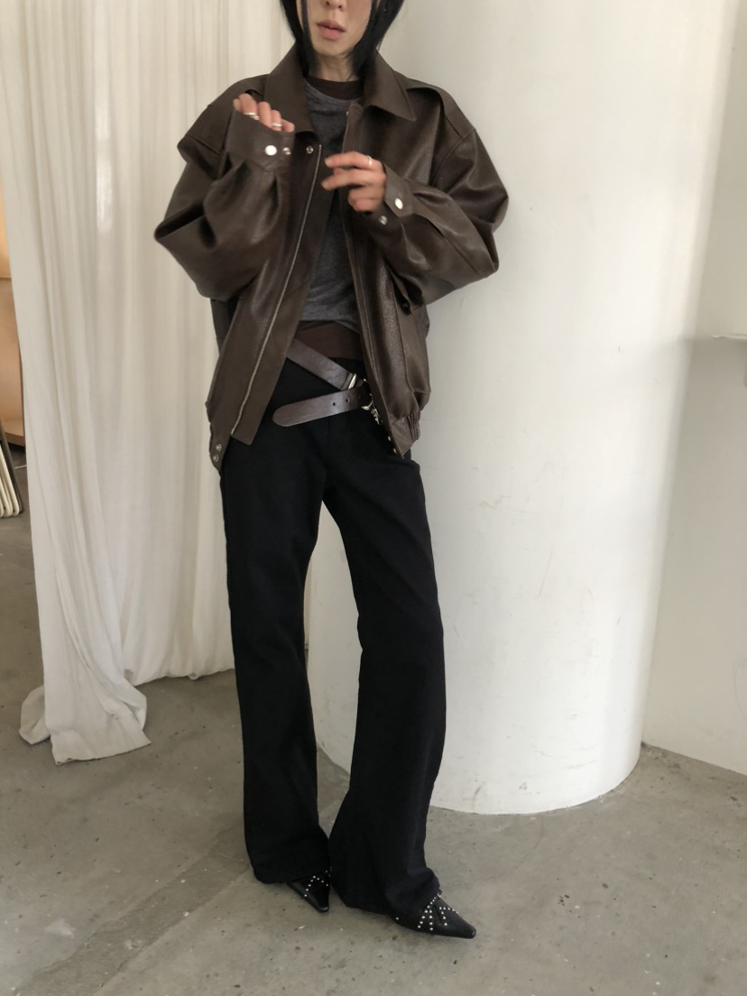 MOVENNE韓國直郵女士新品休閑推薦真品時尚人氣牛仔褲直筒MOVENNE牛仔褲