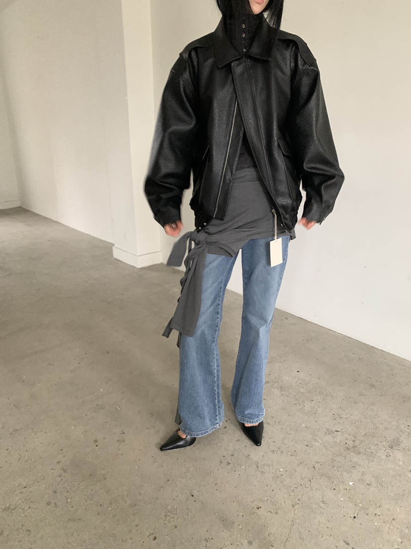 MOVENNE東大門實拍女裝新品真品推薦時尚休閑人氣皮衣皮革MOVENNE皮衣
