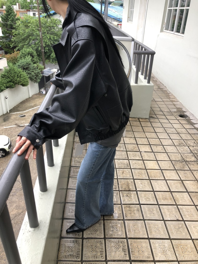 MOVENNE東大門實拍女裝新品真品推薦時尚休閑人氣皮衣皮革MOVENNE皮衣