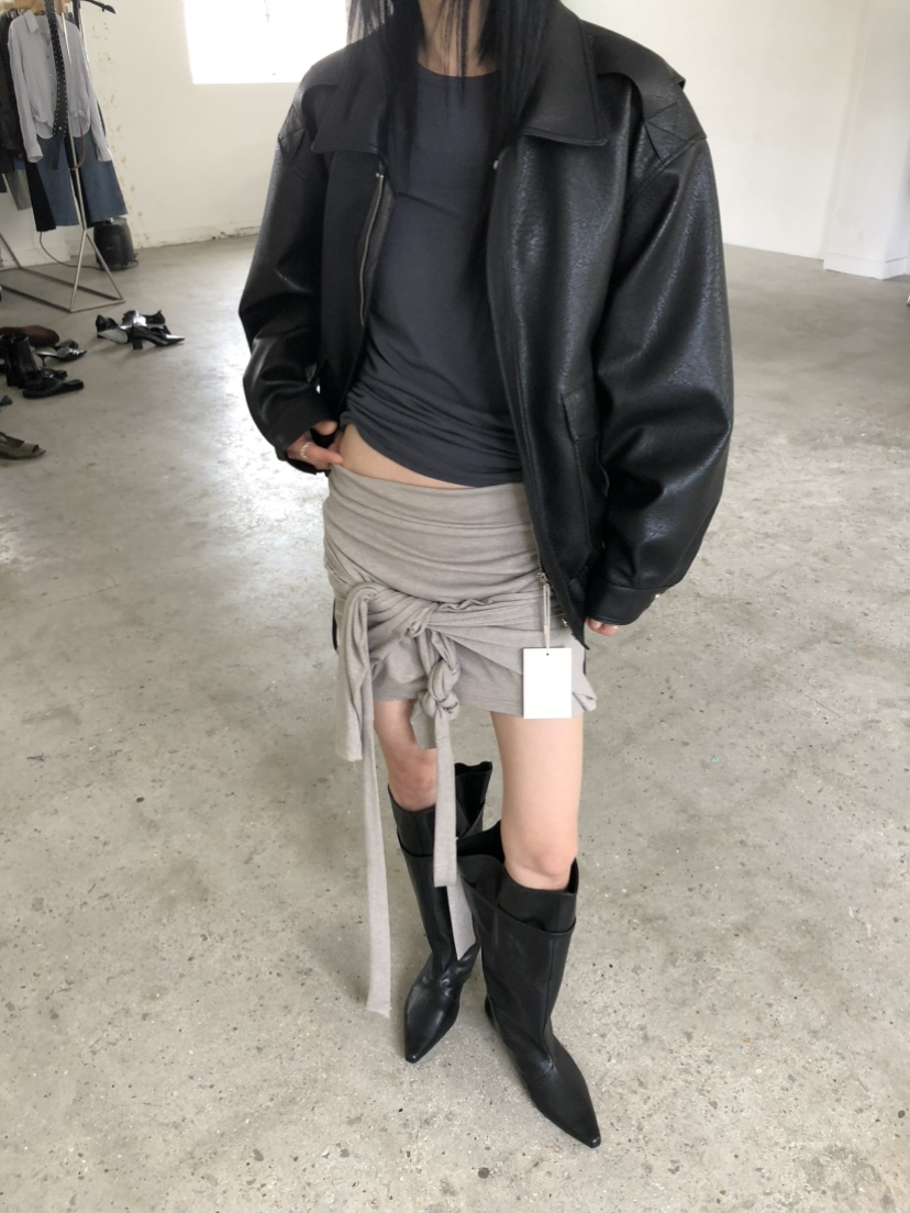 MOVENNE東大門實拍女裝新品真品推薦時尚休閑人氣皮衣皮革MOVENNE皮衣