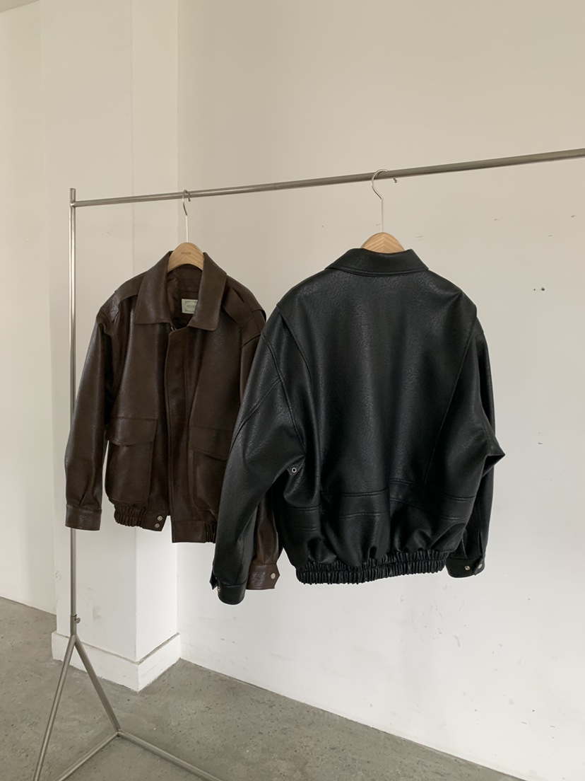 MOVENNE東大門實拍女裝新品真品推薦時尚休閑人氣皮衣皮革MOVENNE皮衣