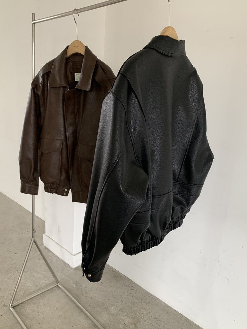 MOVENNE東大門實拍女裝新品真品推薦時尚休閑人氣皮衣皮革MOVENNE皮衣