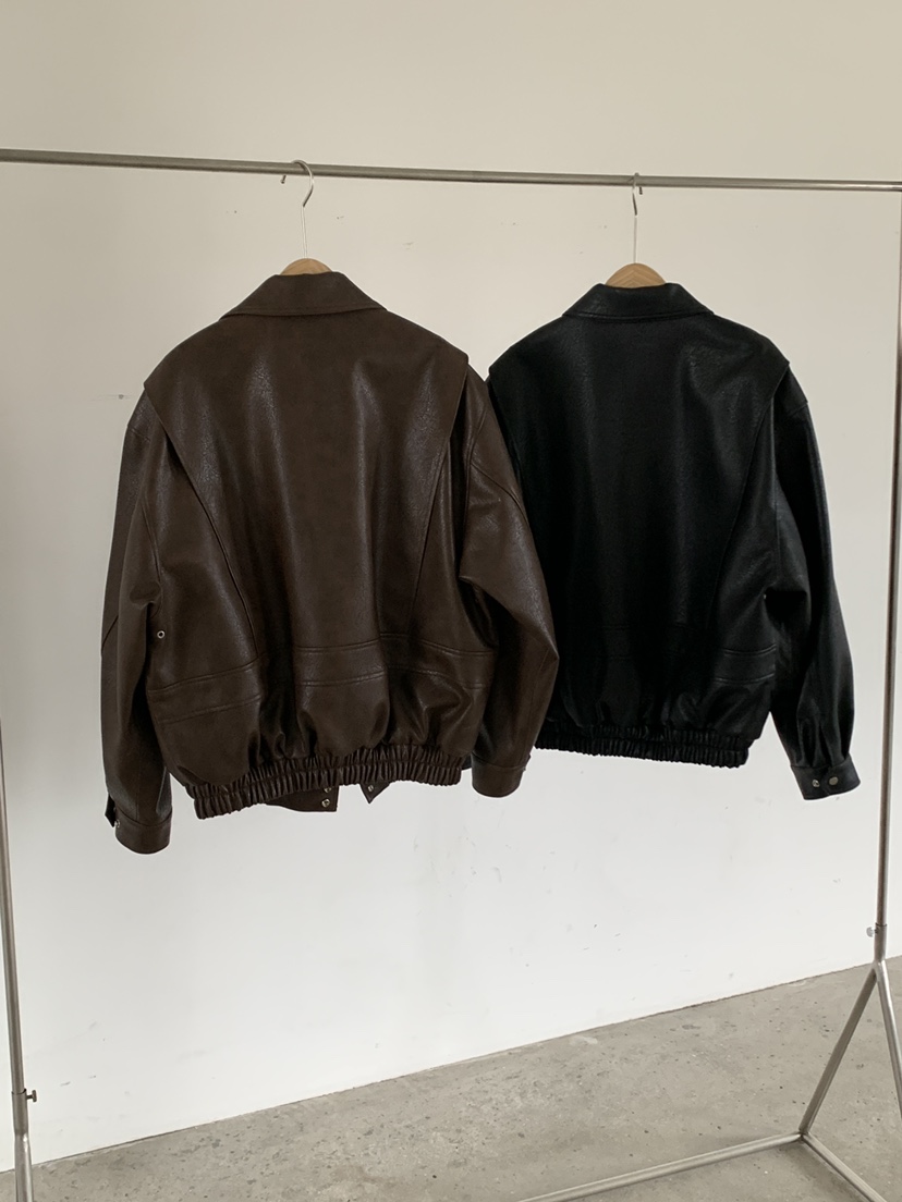 MOVENNE東大門實拍女裝新品真品推薦時尚休閑人氣皮衣皮革MOVENNE皮衣