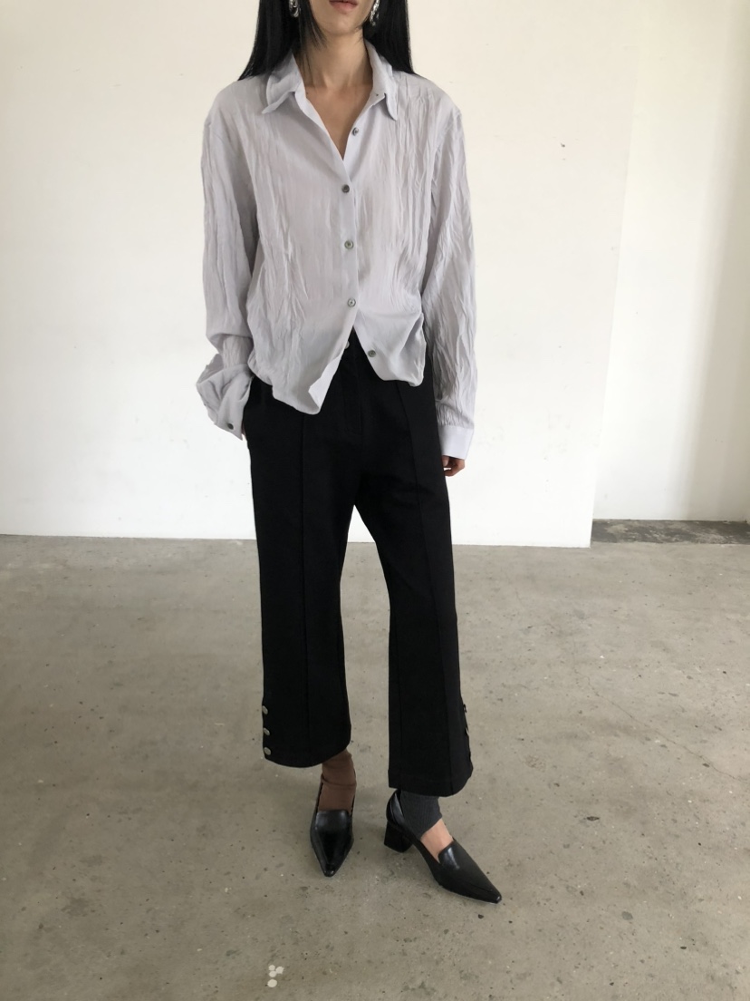 MOVENNE東大門實拍女裝新款人氣休閑時尚襯衫蕾絲衫金屬絲MOVENNE襯衫/蕾絲衫