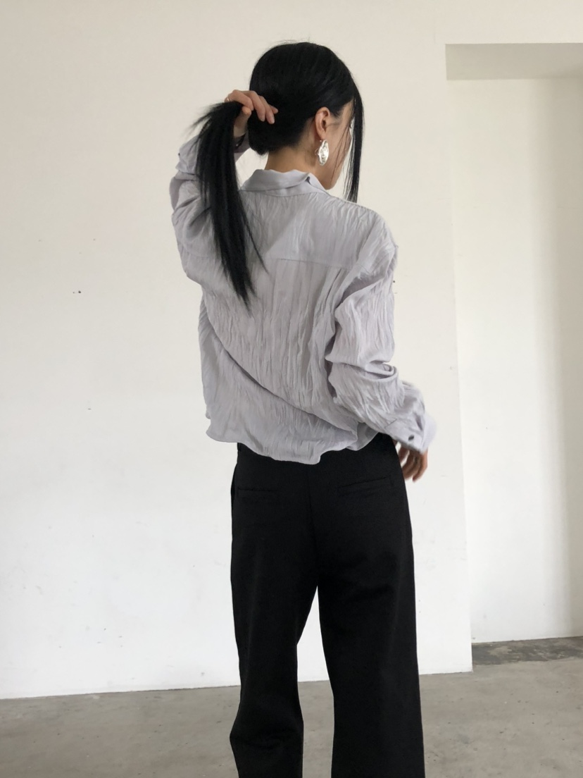 MOVENNE東大門實拍女裝新款人氣休閑時尚襯衫蕾絲衫金屬絲MOVENNE襯衫/蕾絲衫
